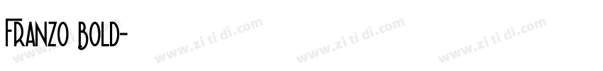 Franzo Bold字体转换